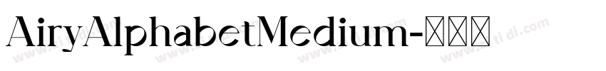 AiryAlphabetMedium字体转换