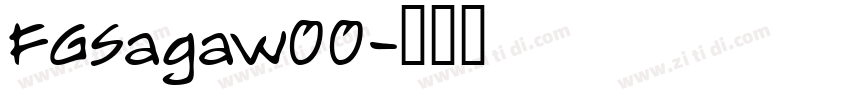 FGSagaw00字体转换