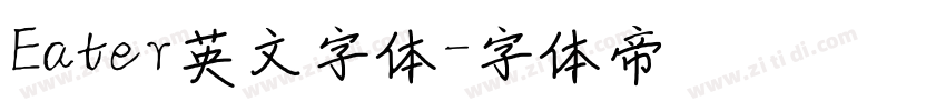 Eater英文字体字体转换