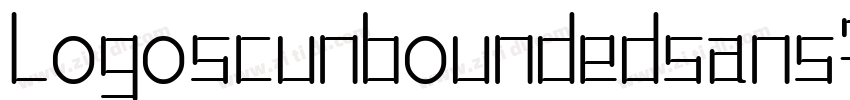 logoscunboundedsans字体免费下载字体转换