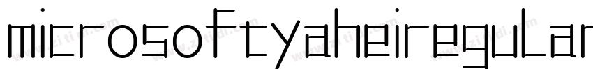 microsoftyaheiregular字体免费下载字体转换