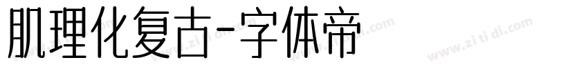 肌理化复古字体转换