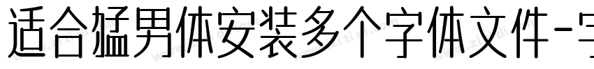 适合猛男体安装多个字体文件字体转换