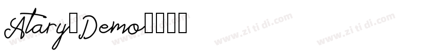 Atary_Demo字体转换