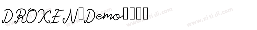 DROXEN_Demo字体转换