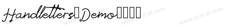 Handletters_Demo字体转换