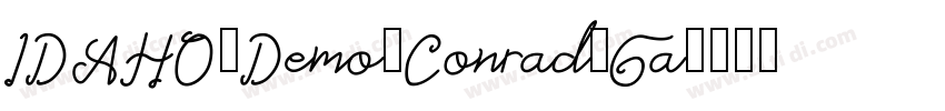 IDAHO_Demo_Conrad_Ga字体转换