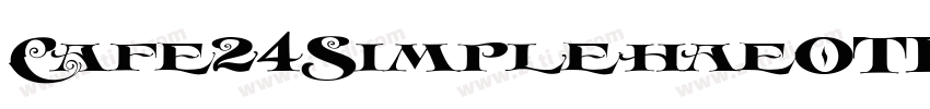 Cafe24SimplehaeOTF字体转换