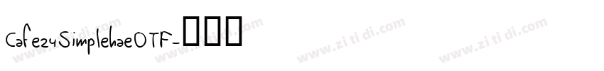 Cafe24SimplehaeOTF字体转换