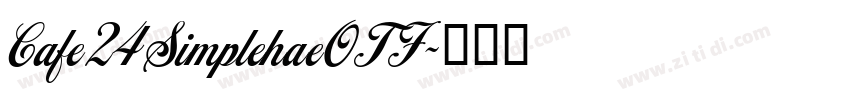 Cafe24SimplehaeOTF字体转换