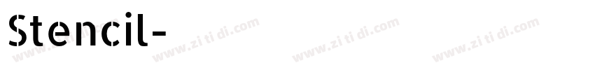 Stencil字体转换