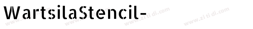 WartsilaStencil字体转换