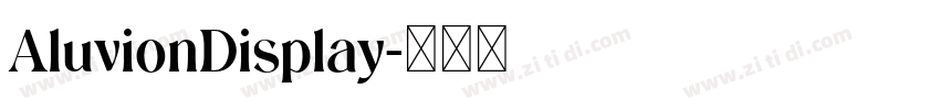 AluvionDisplay字体转换