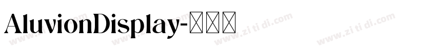 AluvionDisplay字体转换