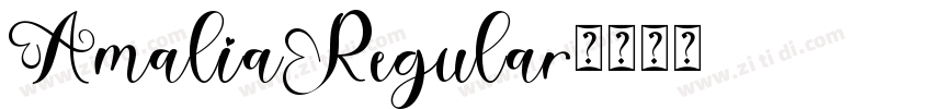 AmaliaRegular字体转换