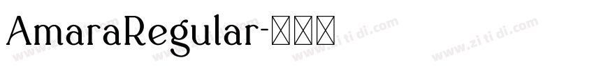 AmaraRegular字体转换