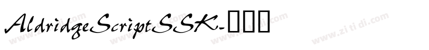 AldridgeScriptSSK字体转换