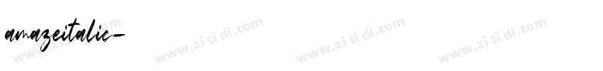 amazeitalic字体转换