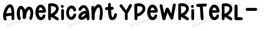 AmericanTypewriterL字体转换