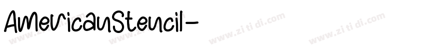 AmericanStencil字体转换