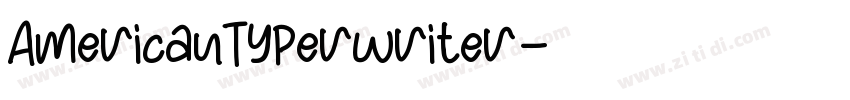 AmericanTyperwriter字体转换