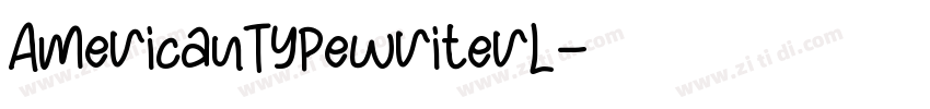 AmericanTypewriterL字体转换