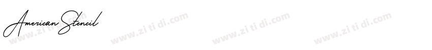 AmericanStencil字体转换
