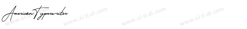 AmericanTyperwriter字体转换