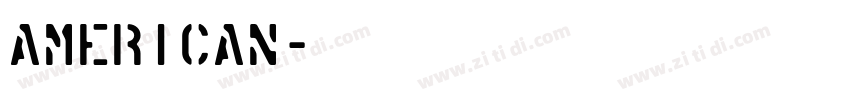 American字体转换