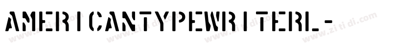 AmericanTypewriterL字体转换