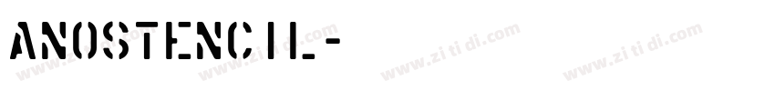 AnoStencil字体转换