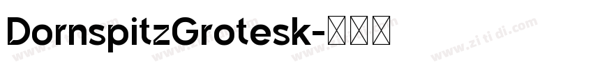 DornspitzGrotesk字体转换