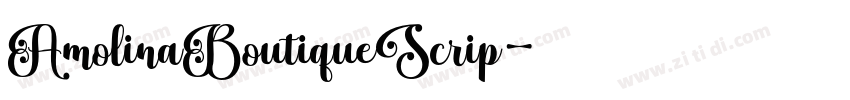 AmolinaBoutiqueScrip字体转换