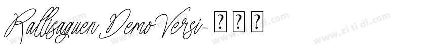 RallisaguenDemoVersi字体转换