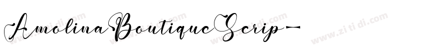 AmolinaBoutiqueScrip字体转换