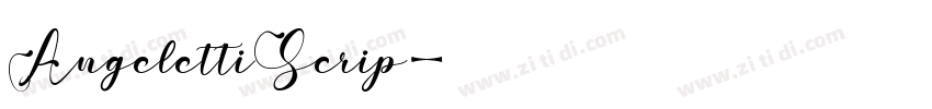 AngelettiScrip字体转换