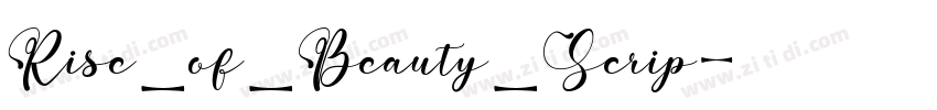 Rise_of_Beauty_Scrip字体转换
