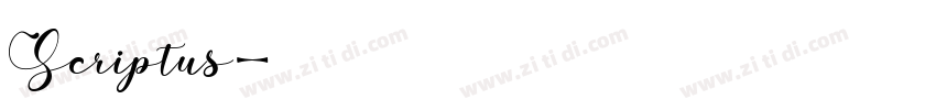 Scriptus字体转换