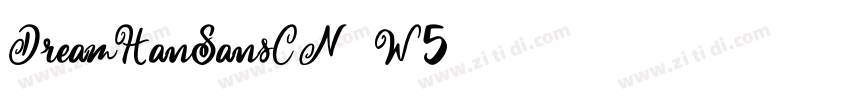 DreamHanSansCN-W5字体转换