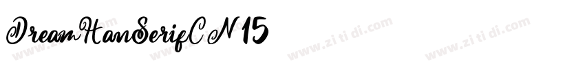 DreamHanSerifCN15字体转换