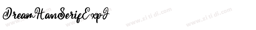 DreamHanSerifExpJ字体转换