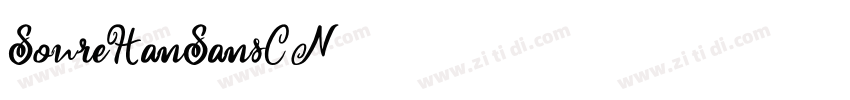 SoureHanSansCN字体转换