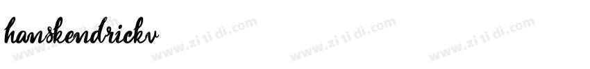 hanskendrickv字体转换