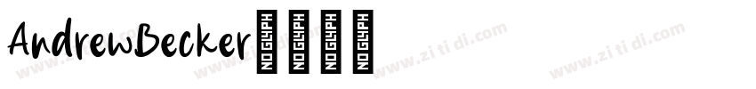 AndrewBecker字体转换 AndrewBecker字体转换