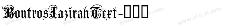 BoutrosJazirahText字体转换