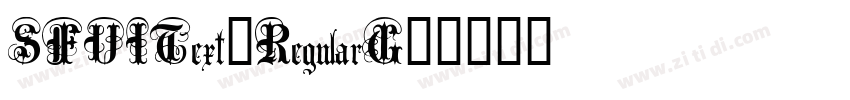 SFUIText-RegularG2字体转换