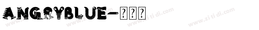 angryblue字体转换