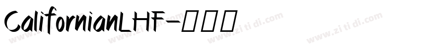 CalifornianLHF字体转换