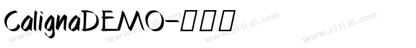 CalignaDEMO字体转换