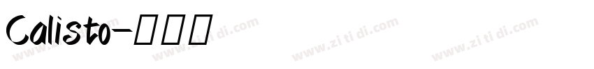 Calisto字体转换